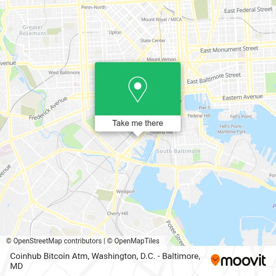 Coinhub Bitcoin Atm map