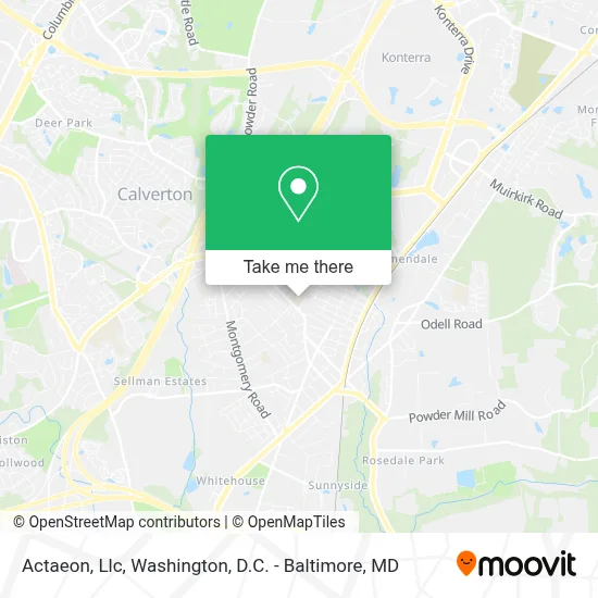 Actaeon, Llc map