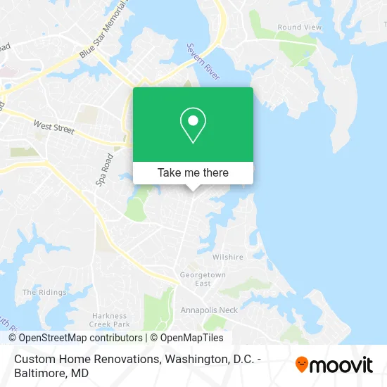 Custom Home Renovations map