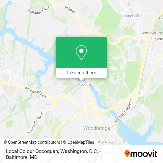 Local Colour Occoquan map