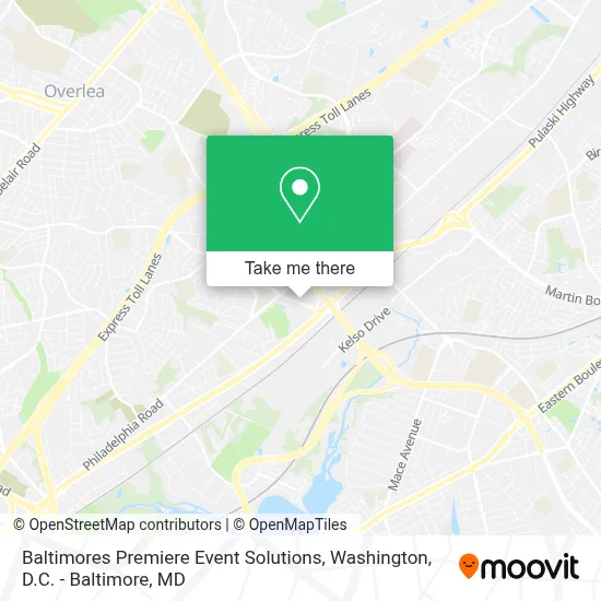 Baltimores Premiere Event Solutions map