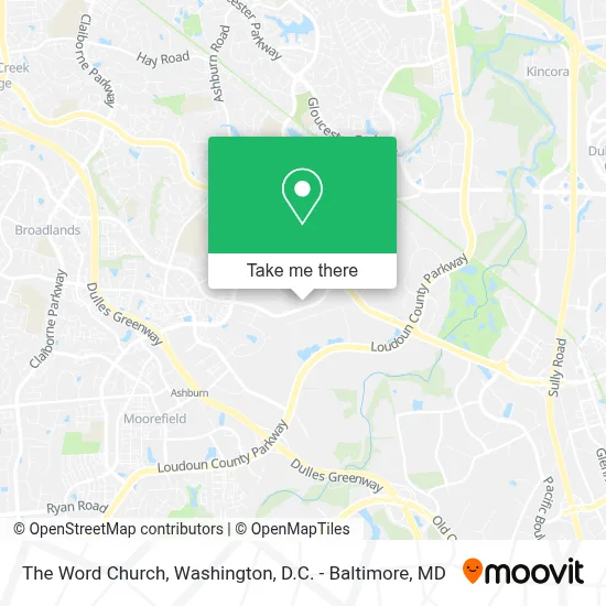 The Word Church map
