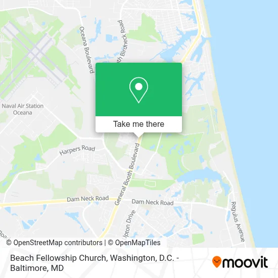 Beach Fellowship Church map