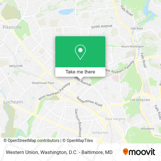 Western Union map