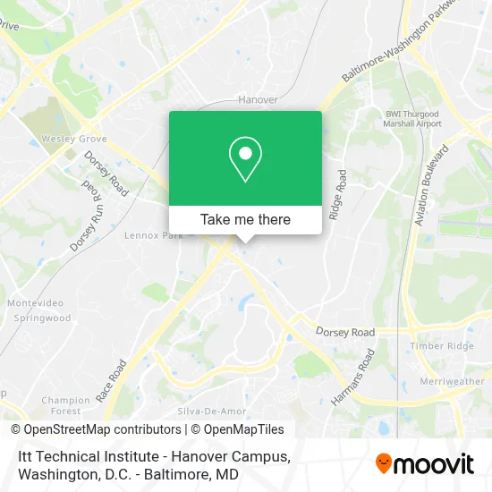 Itt Technical Institute - Hanover Campus map