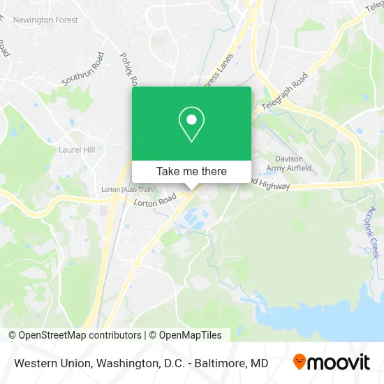 Western Union map