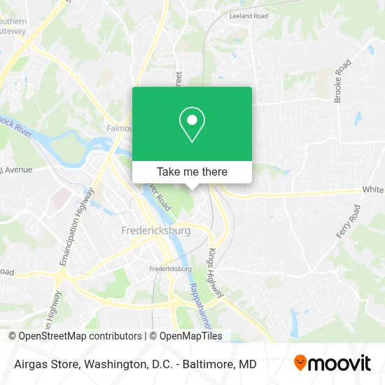 Airgas Store map