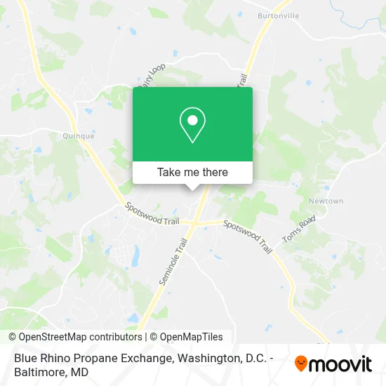Blue Rhino Propane Exchange map