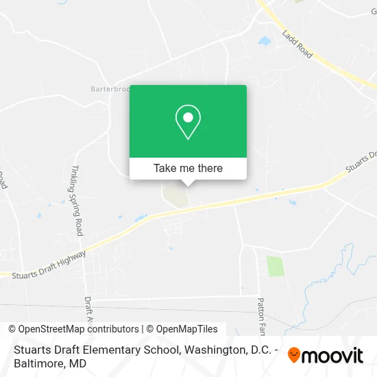 Stuarts Draft Elementary School map