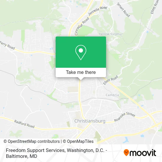 Freedom Support Services map