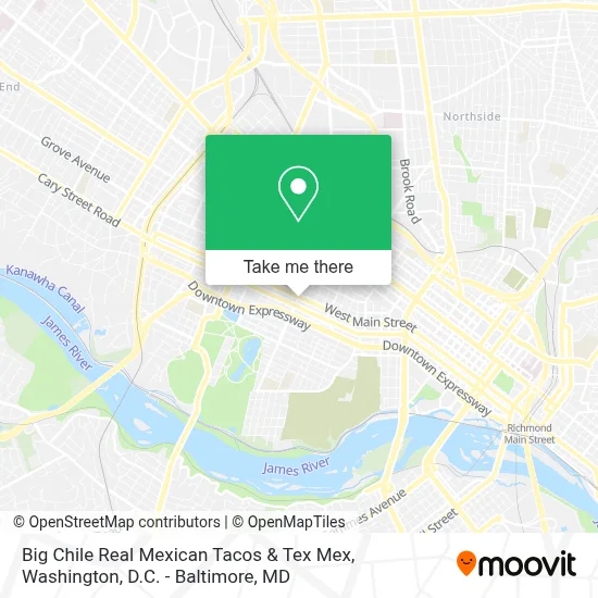 Big Chile Real Mexican Tacos & Tex Mex map