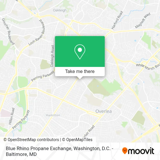 Blue Rhino Propane Exchange map