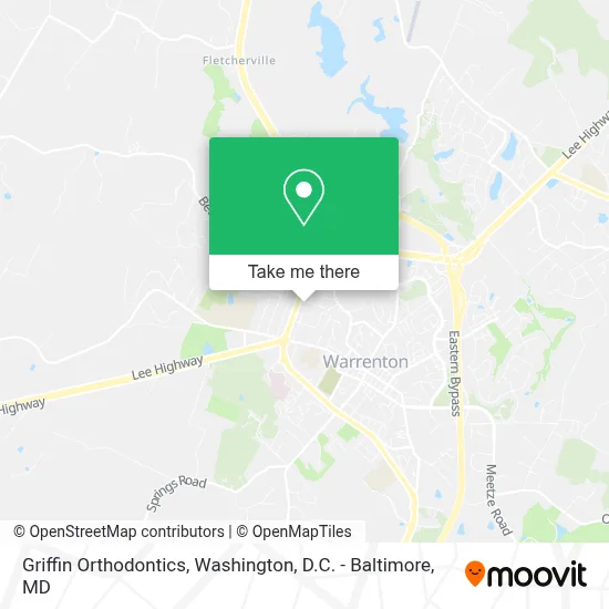 Griffin Orthodontics map