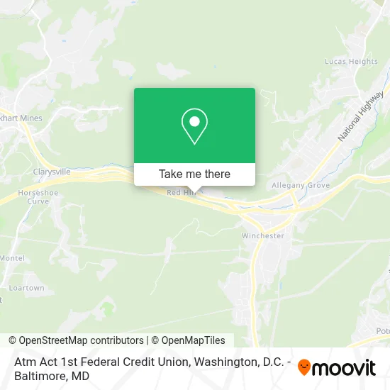 Atm Act 1st Federal Credit Union map