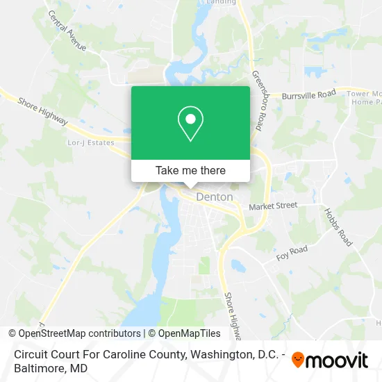 Circuit Court For Caroline County map