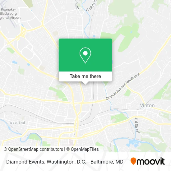 Diamond Events map