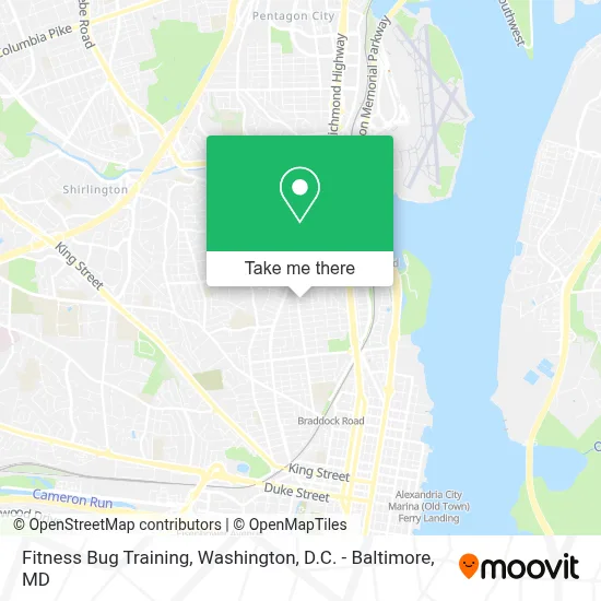 Fitness Bug Training map