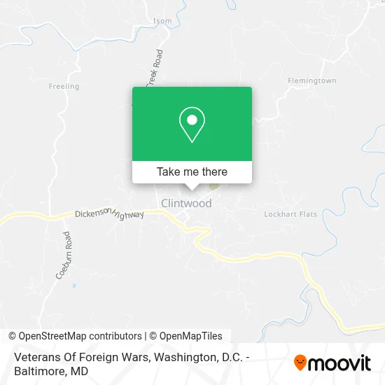 Veterans Of Foreign Wars map