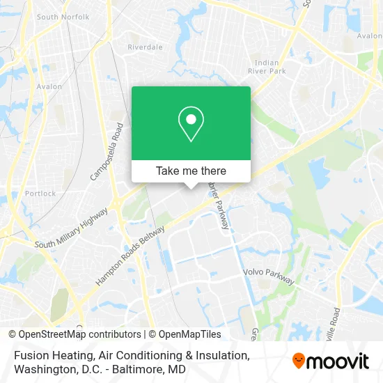 Fusion Heating, Air Conditioning & Insulation map