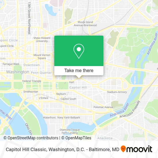 Capitol Hill Classic map