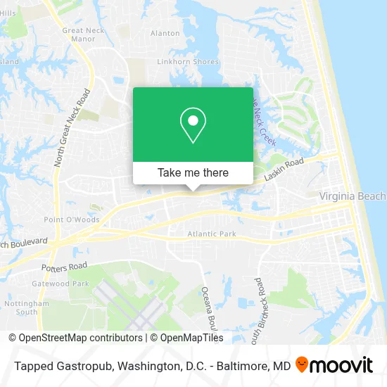 Tapped Gastropub map