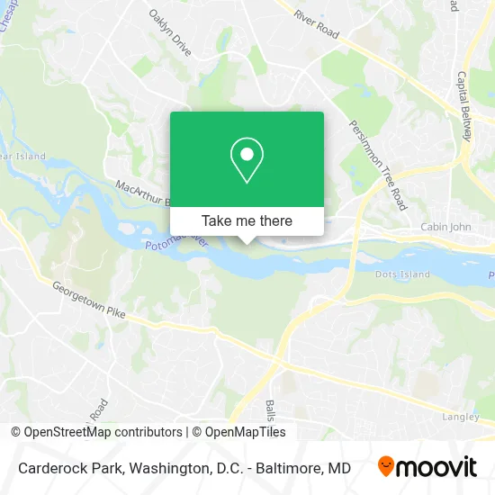 Carderock Park map