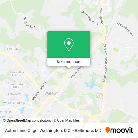 Acton Lane Citgo map