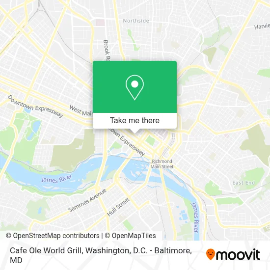 Cafe Ole World Grill map