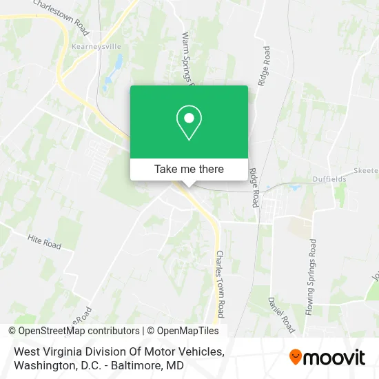 West Virginia Division Of Motor Vehicles map