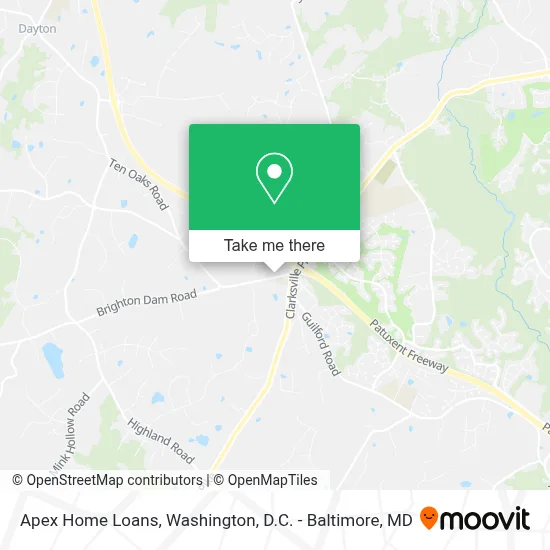 Apex Home Loans map