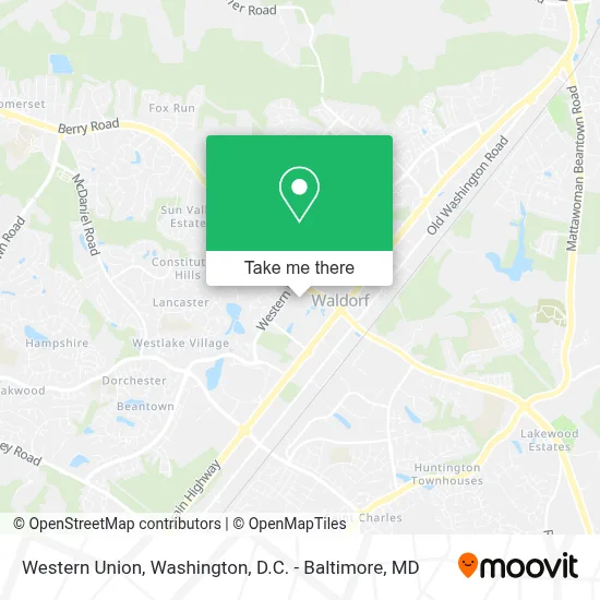 Western Union map