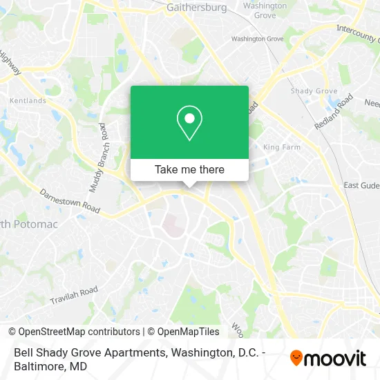 Bell Shady Grove Apartments map