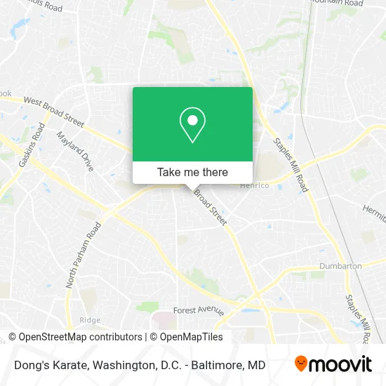 Dong's Karate map