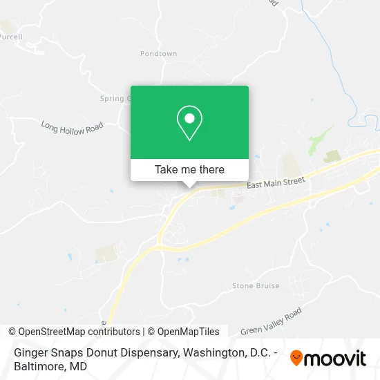 Ginger Snaps Donut Dispensary map