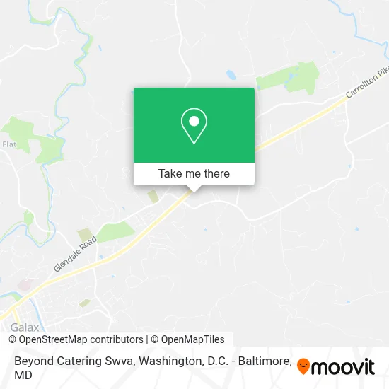Beyond Catering Swva map