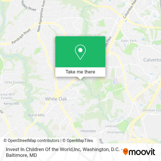 Invest In Children Of the World,Inc map