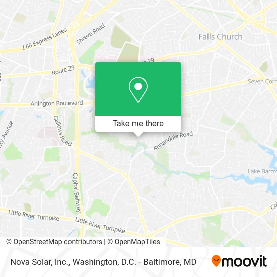 Nova Solar, Inc. map