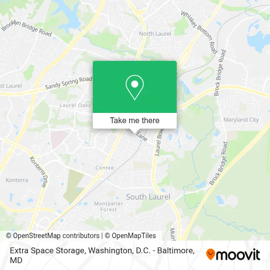 Extra Space Storage map