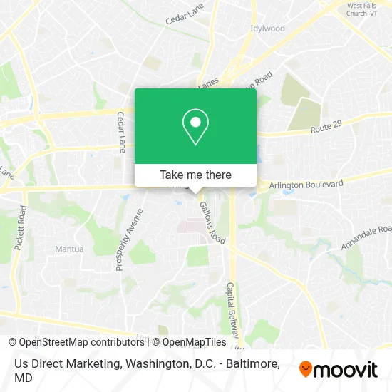 Us Direct Marketing map