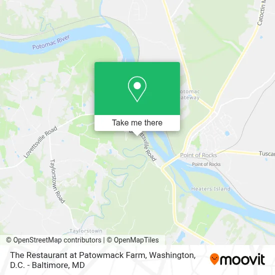 The Restaurant at Patowmack Farm map