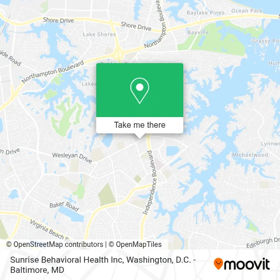 Sunrise Behavioral Health Inc map
