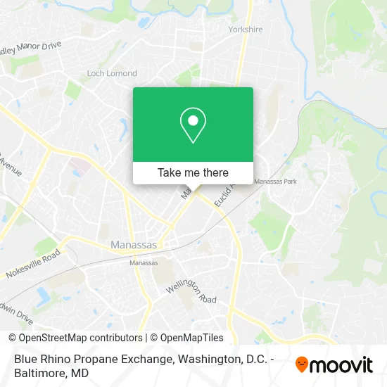 Blue Rhino Propane Exchange map