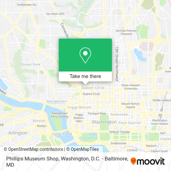 Phillips Museum Shop map