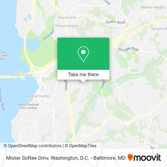 Mister Softee Dmv map