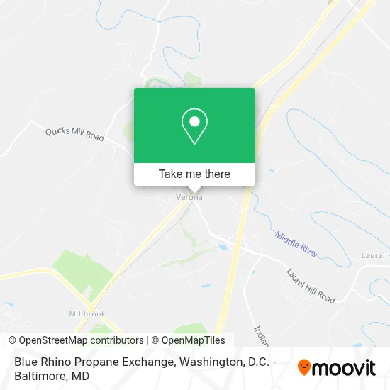 Blue Rhino Propane Exchange map