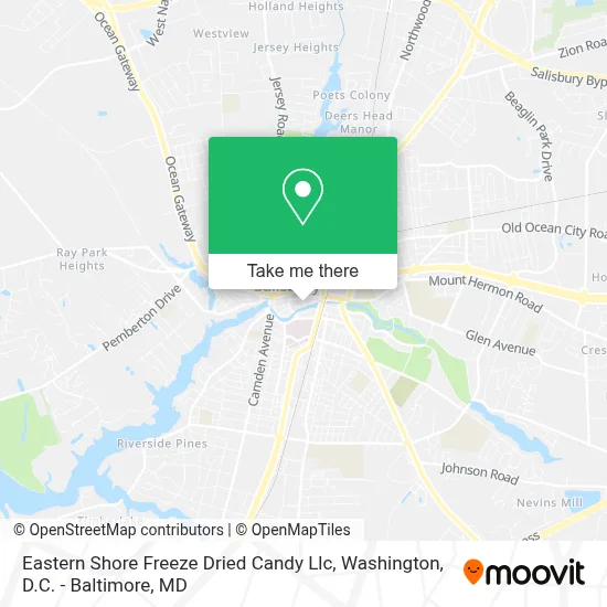 Eastern Shore Freeze Dried Candy Llc map