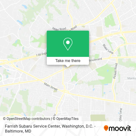 Farrish Subaru Service Center map