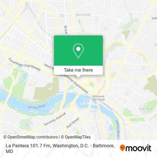 La Pantera 101.7 Fm map