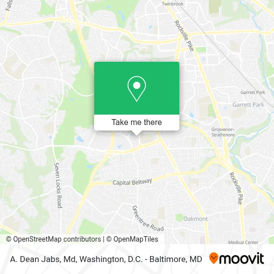 A. Dean Jabs, Md map