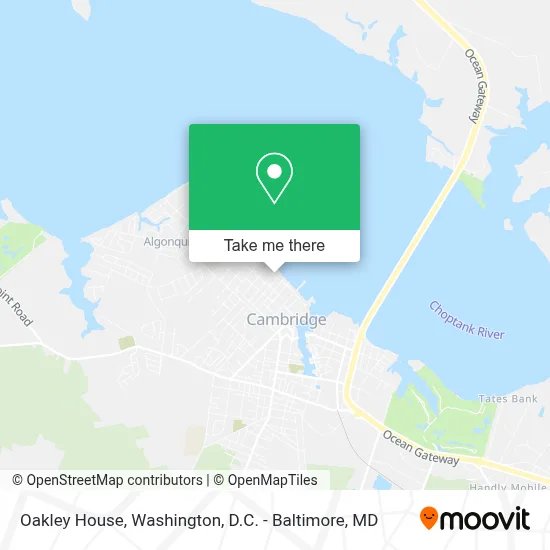 Oakley House map